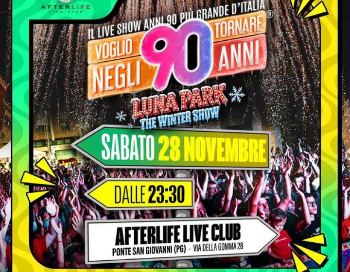Voglio Tornare Negli Anni 90   Afterlife live club - sala concerto