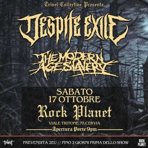 DESPITE EXILE + MODERN AGE OF SLAVERY in concerto | Rock Planet