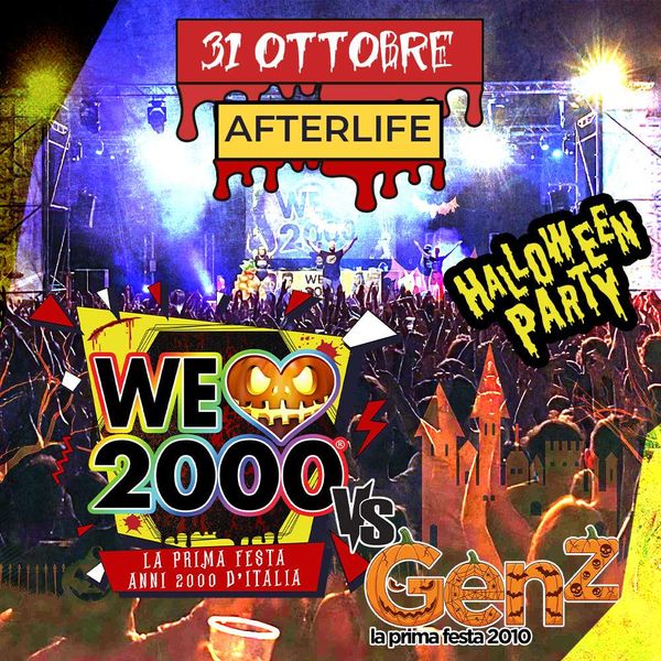 Welove2000 + Gen Z - Halloween Party | AFTERLIFE LIVE CLUB - sala dj