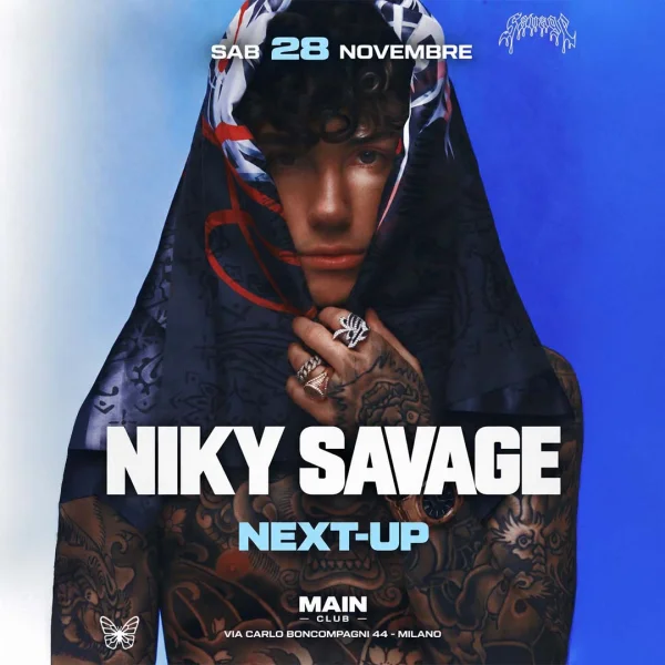 Niky Savage a Milano | Main Club