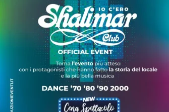 Sabato 03 Ottobre • SHALIMAR IO C’ERO | Miu disco dinner